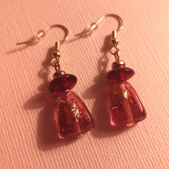 Glass bead bracelet and earring set - Picture 2 of 6